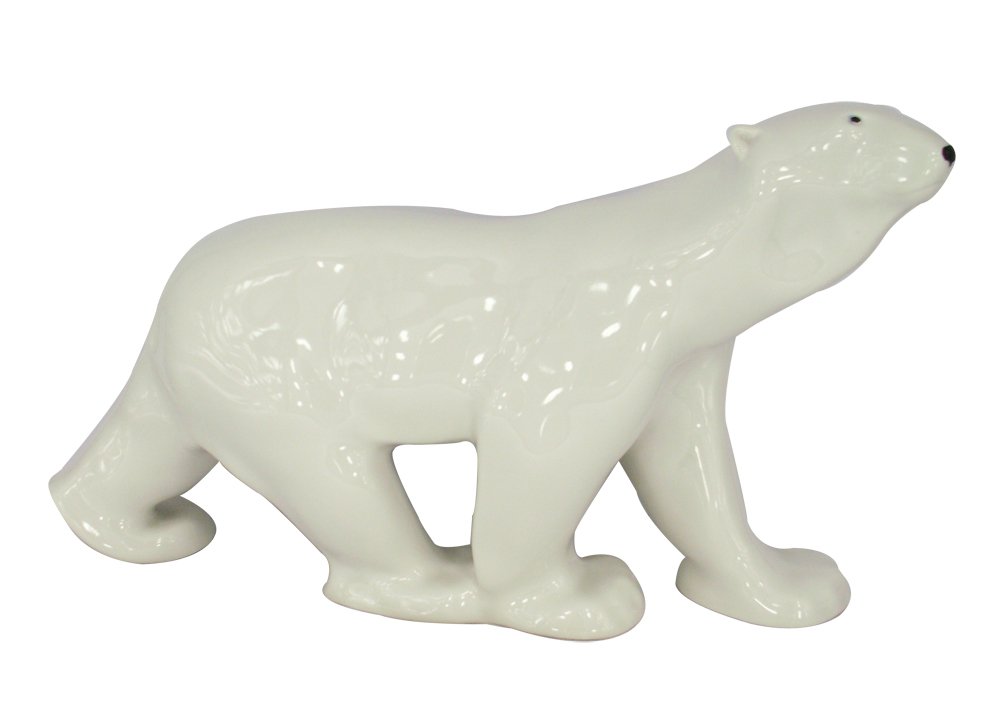 Amazon.com: Polar Bear Walking Big Lomonosov Porcelain Decorative